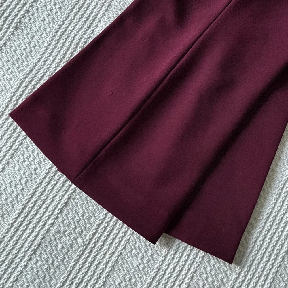 Kate Spade Midnight Wine Cropped Flare Pants